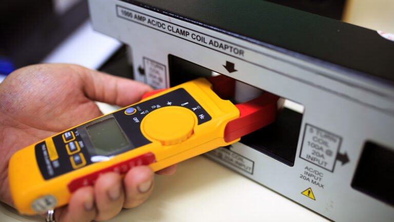 Calibration clamp meter with clamp coil adaptor